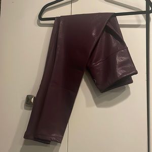 Zyia metallic purple leggings